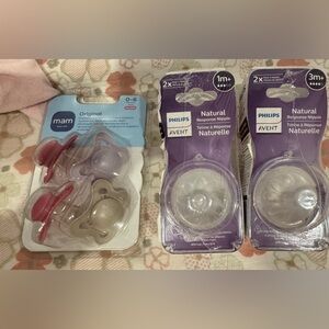 Philips Avent nipples & Mam pacifiers